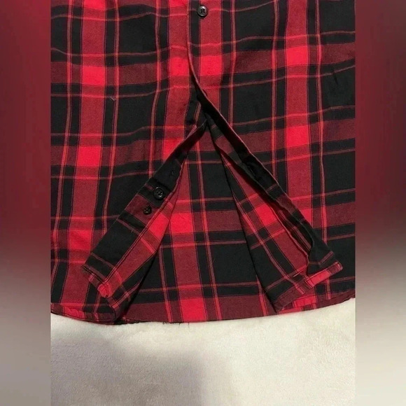 Carbon Slim Fit Plaid Button Down Shirt Size Large - Picture 3 of 4